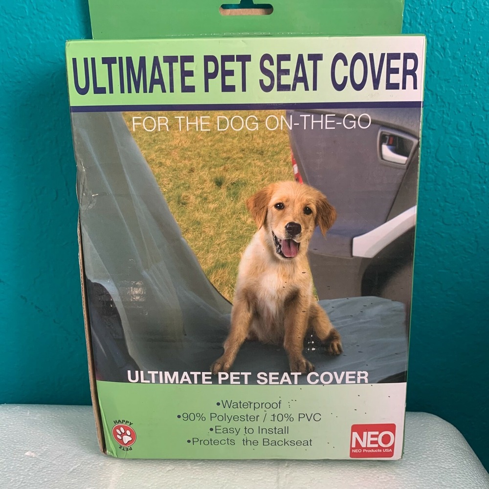 NEO Products USA Ultimate Pet Seat Cover Waterproof Grey Car Backseat Protector